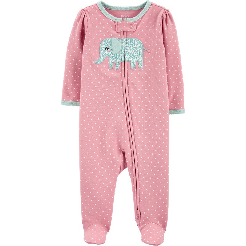 Carter's Lima Pijama Elefante de algodón para bebé niña recién