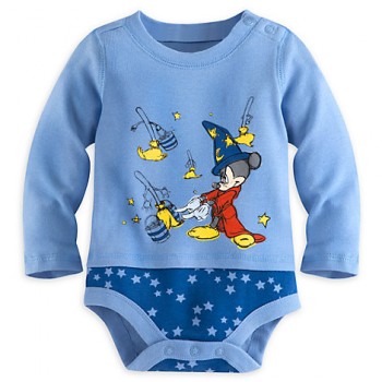 Shop Disney Body Mickey Mouse Hechicero a 100% algodón manga larga para bebé niño de 12 a 18 Meses