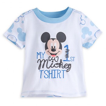 Shop Disney Polo con gráfico de Mickey Mouse manga corta 100% algodón orgánico para bebe niño de 9 a 12 meses