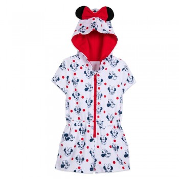 Shop Disney Enterizo de minnie mouse con capucha de orejas 100% algodón manga corta para niñas de 2 Años
