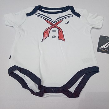 Nautica Body Modelo Marinero 100% algodón manga corta para bebés niños de 6 a 9 meses