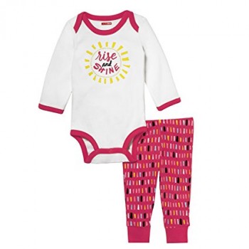 Skip Hop Body blanco y Pantalón rojo 100% algodón manga larga para niña de 3 a 6 meses