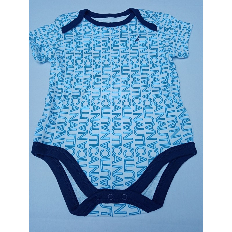 Nautica Enterizo Manga Corta Coleccion J Class Para Bebes Ninos De 6 A 9 Meses