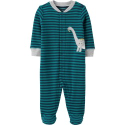Carter's Pijama Enterizo Dinosaurio Snap Up Colección Sleep & Play 100% Algodón Manga larga para Bebés Niños de 6 a 9 Meses