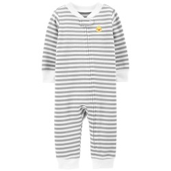 Carter's Pijama tipo Enterizo a Rayas Colección Sleep & Play 100% algodón manga larga para Bebés Niñas de 0 a 3 Meses