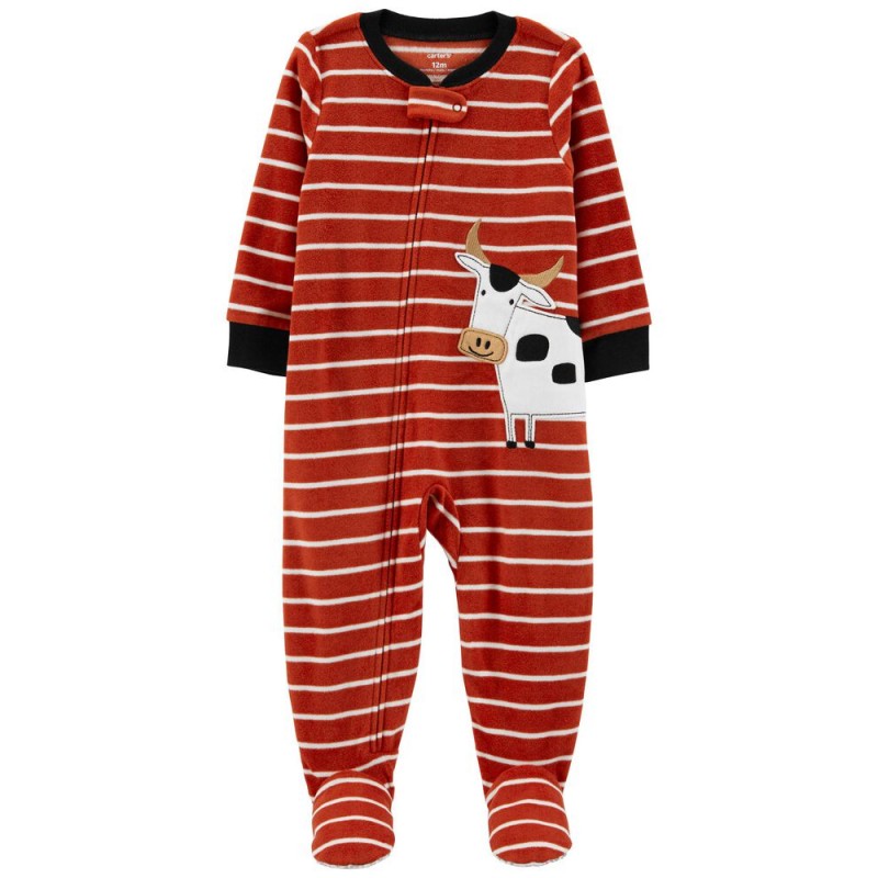 Carter's Lima Pijama de vaca poliéster para bebé niño de 18 a 24 meses
