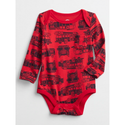 Baby Gap Body rojo 100% algodon manga larga para bebé niño de 12 a 18 meses