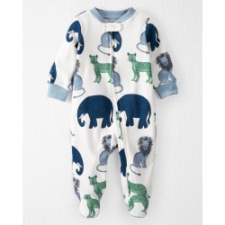 Carter's Pijama Enterizo Little Planet con cierre para bebé niño de 3 a 6 meses
