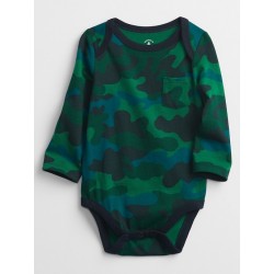 Baby Gap Body con diseño de camuflaje verde 100% Algodón para bebé niño de 3 a 6 meses