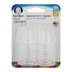 Gerber First Essentials Chupones de reemplazo para biberón