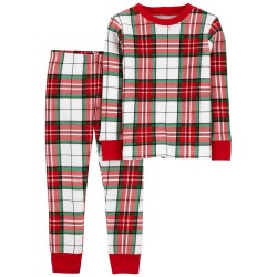 Carter's Pijama de 2 piezas a rayas 100% algodón rib para bebé niño de 18 a 24 meses