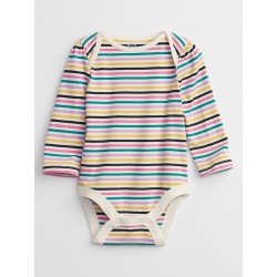 Baby Gap Body de colores 100% algodón manga larga para bebé niña de 6 a 12 meses