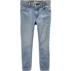 OshKosh Pantalón Jeans pitillo Sun Faded Light Wash para bebé niño de 12 a 18 meses