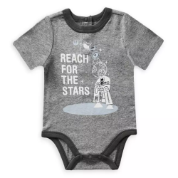 Shop Disney Body 100% Algodón diseño de Droides de Star Wars Mangas Cortas para Bebé Niño de 12 a 18 Meses