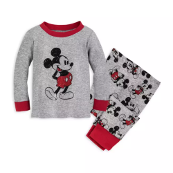 Shop Disney Pijama Manga Larga de 2 Piezas Mickey Mouse 100% Algodón Orgánico para Bebé Niño de 12 a 18 Meses