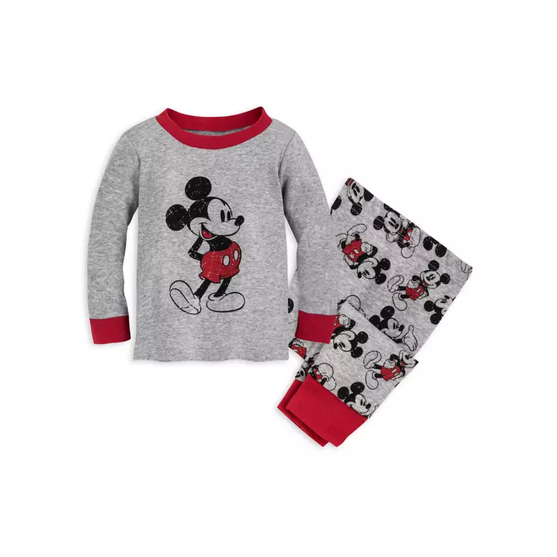 Disney Lima Pijama Mickey Mouse de Algodón para Niño de 12 meses