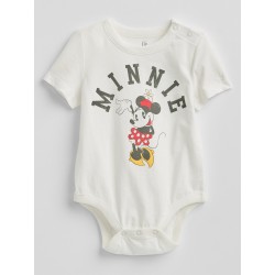 Baby Gap Body 100% Algodón Blanco con Diseño Minnie Mouse para bebé niña de 18 a 24 meses