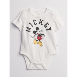 Baby Gap Body 100% Algodón Blanco con Diseño Mickey Mouse para bebé niño de 6 a 12 meses