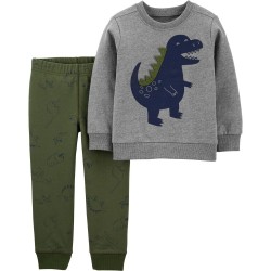 Carter's Chompa y Pantalón Dinosaurio de Algodón para Bebé Niño de 0 a 3 Meses