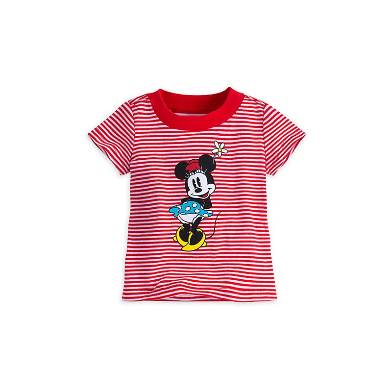 Camiseta de niña, manga corta roja de Minnie Mouse ©Disney