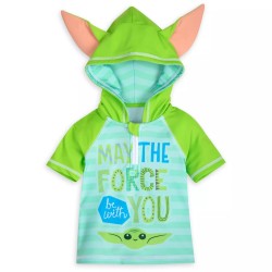 Shop Disney Polo Manga Corta con Capucha y Orejas de Baby Yoda de The Mandalorian - Star Wars para Bebé Niño de 6 a 9 Meses