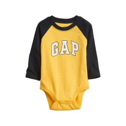Baby Gap Body color oro pálido 100% algodón manga larga para bebé niño de 0 a 3 meses