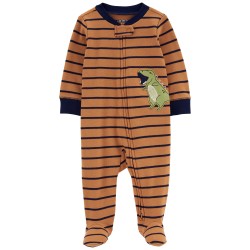 Carter's Enterizo Pijama Manga Larga con Diseño de Dinosaurio para bebé niño de 3 a 6 meses