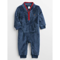 Baby Gap Enterizo Azul de Sherpa para Bebé Niño de 12 a 18 meses