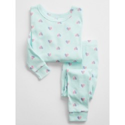 Baby Gap Pijama Polo y Pantalón con Diseño del Corazones 100% Algodón Manga Corta para Bebé Niña de 5 años