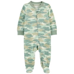 Carter's Pijama Enterizo Térmico de Camuflaje Manga Larga para Bebé Niño de 6 a 9 Meses