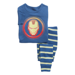 Carter's Pijama 2 Piezas Polo y Pantalón de Iron Man 100% Algodón Orgánico Manga Corta para Bebé Niño de 2 Años