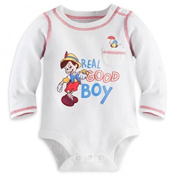 Shop Disney Body Pinocho 100% Algodón manga larga para bebé niño de 9 a 12 meses