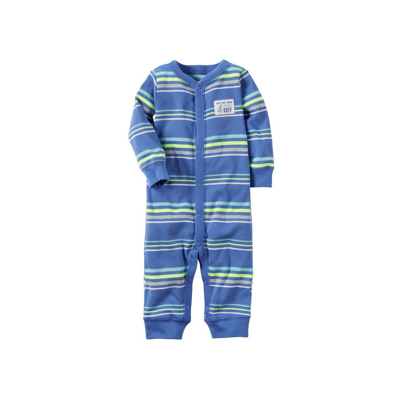 Carter's Lima Pijama tipo enterizo para bebé niño de 9 a 12 meses